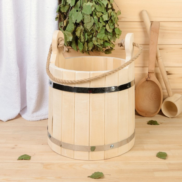 Ведро Емеля 10л  нержавеющий обруч 1311798