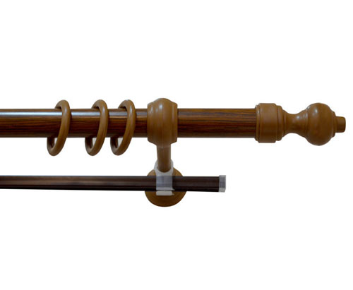 Карниз мод.6 двойной 2.40м цвет дуб рустикальный 240264