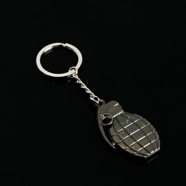 Брелок для ключей Cartage, граната, металл, хром/3043498