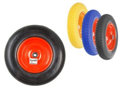 Колесо полиурет. 4.00-8" (подшипн. усил. ф35x16 мм, для оси 16x60мм) WB-P208