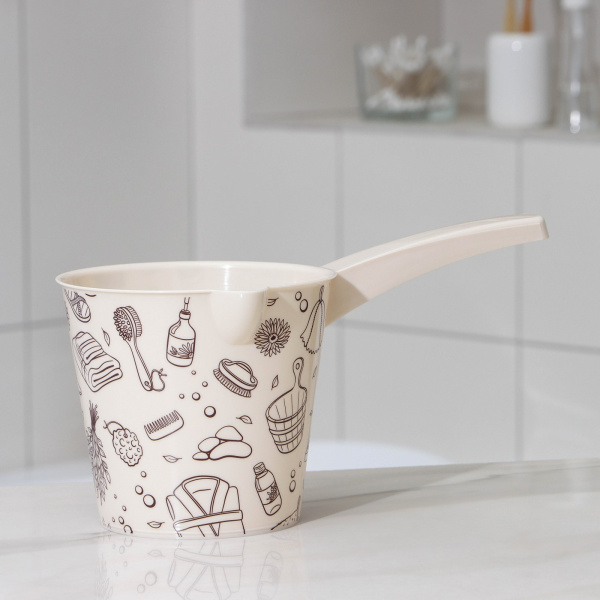 Ковш со сливом «Русская банька», 1,5 л /3019377