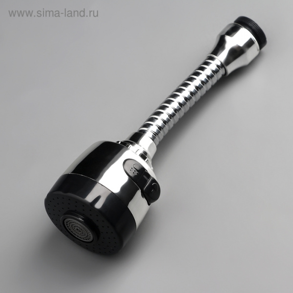 Насадка на кран для экономии воды с изменяемым напором и углом струи, 17 см/ 4552709 