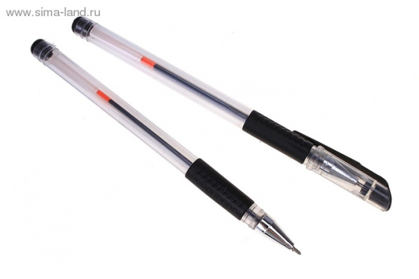 Ручка гелевая 0,5мм черная 592779