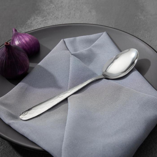 Набор ложек столовых 6шт 20 см "Соты", тол. 2мм/ 118878