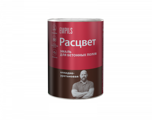 Эмаль для бетонных полов Расцвет серая 2.7 кг