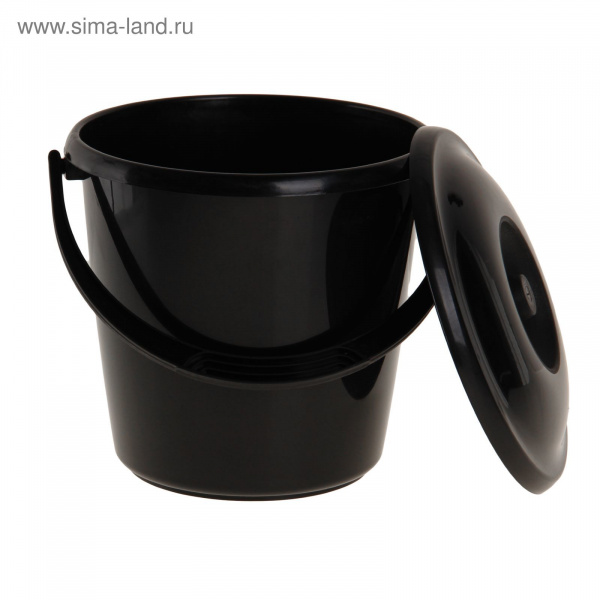 Ведро 10л СОЛО цв. черный