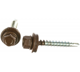 Саморез кровельный шоколадно-коричневый 4,8х35 (8017)