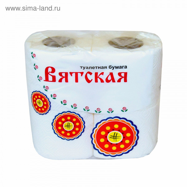 Бумага туалетная "Вятская" 2-сл. 4-рул.-58809
