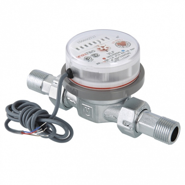 Счетчик универсальный Valtec квартирный до +90^C со сгонами