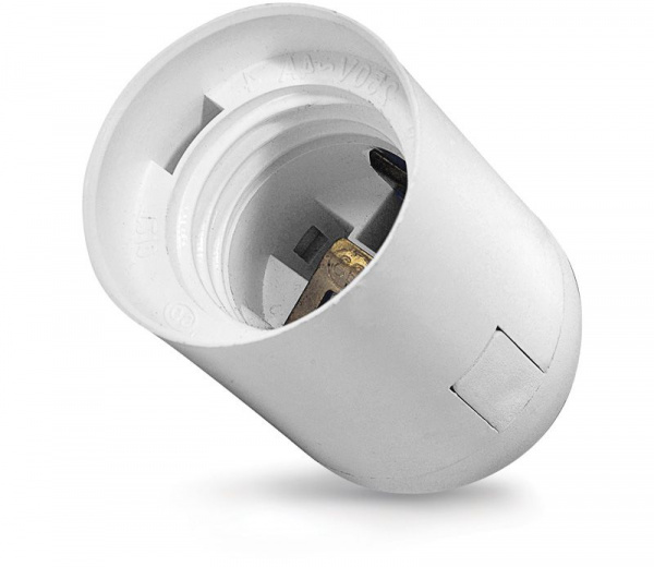 Патрон Е-27 подвесной белый/84119