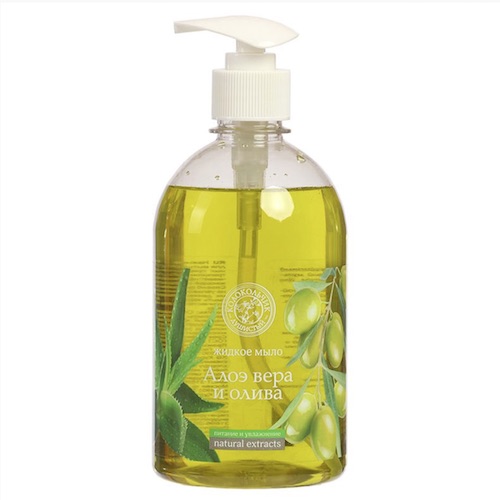 Жидкое мыло Колокольчик 500мл Алоэ-вера и Олива natural extract