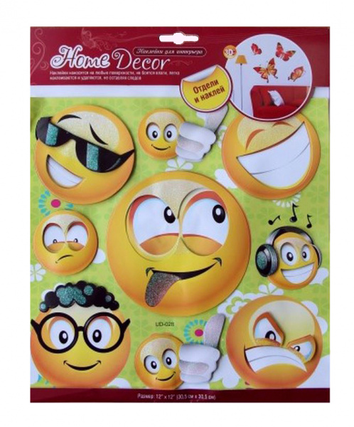Наклейка Смайлики HOME DEKOR UD028