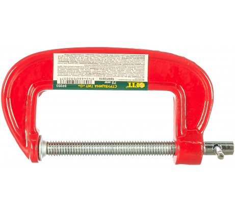 Струбцина тип G 75мм/59203 (по дереву)