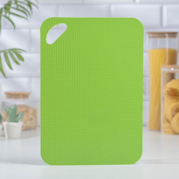 Доска разделочная противоскользящая гибкая Доляна, 33×23 см, цвет МИКС/1001862