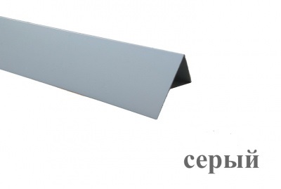 Угол пластиковый Е50 серый 3м
