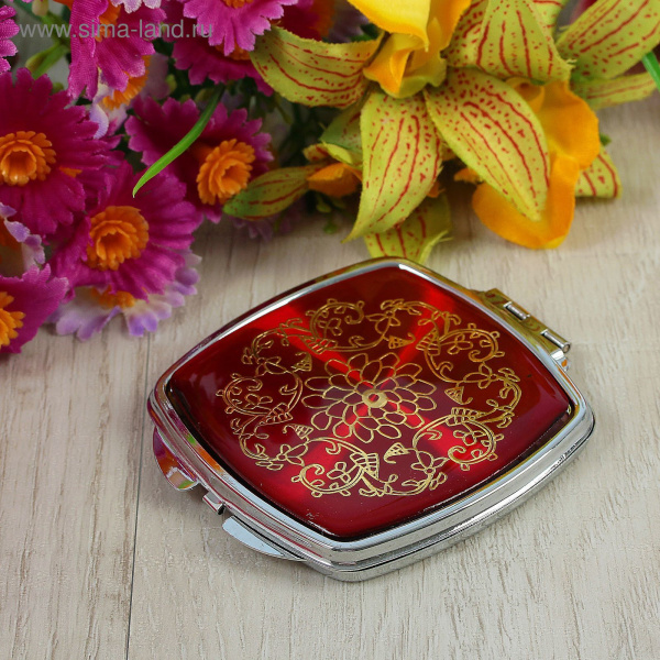 Зеркало компактное "Ассорти" МИКС, с увеличением 251235