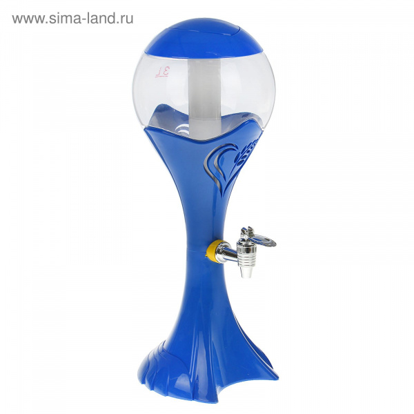 Башня пивная 3 литра "Шар"цвет синий 1647429