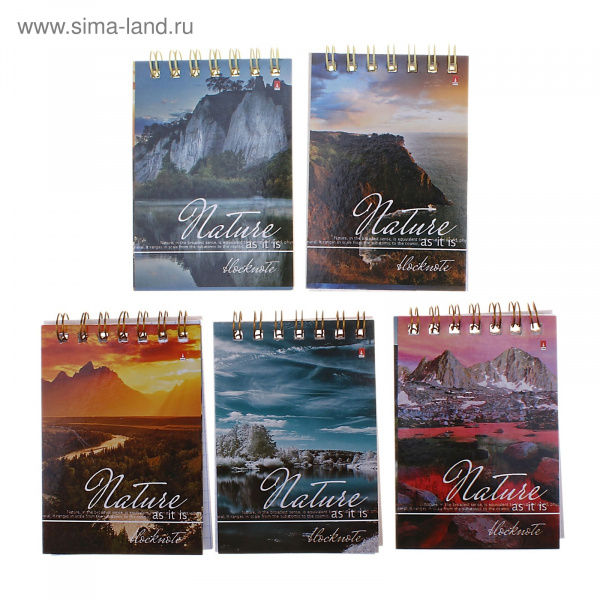 Блокнот А7 40л Природа 678666