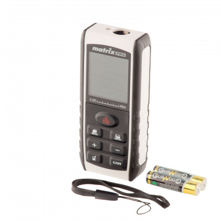 Дальномер лазерный LD-40, 40 м, с электронным угломером Matrix/38015