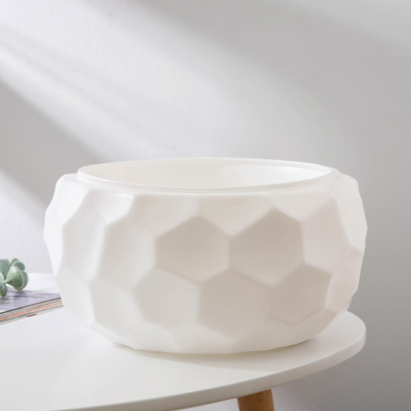 Кашпо «Мозаика», 6,5 л, цвет белый /6628992