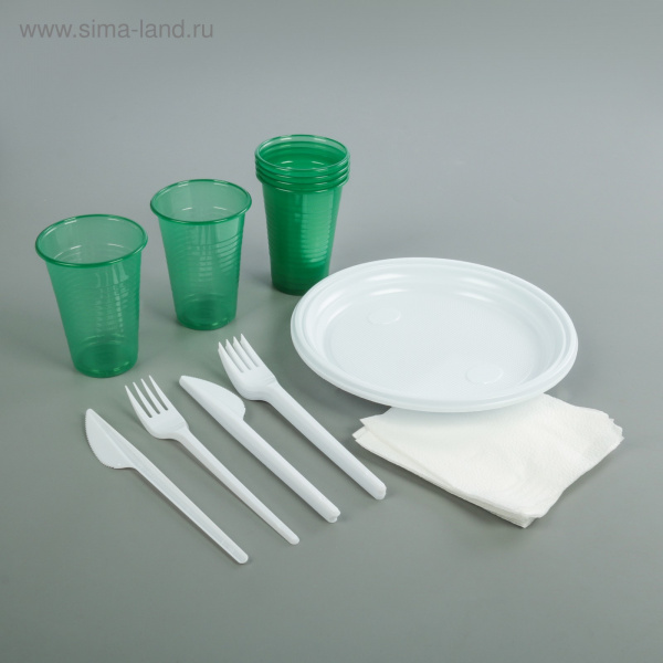 Посуда одноразовая "Пикничок" 6 персон 710060