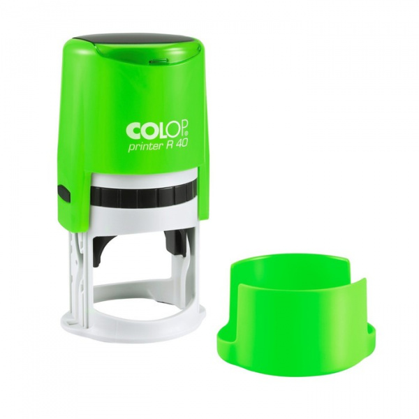 Оснастка автоматическая для печати, диаметр 40 мм, PRINTER R40, неон зеленый/9096782