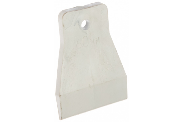 Шпатель резиновый белый 60мм 06884