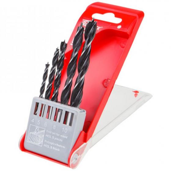 Набор сверл по дер. 5 шт (4-5-6-8-10 мм) WORTEX-WDBS4010W10511