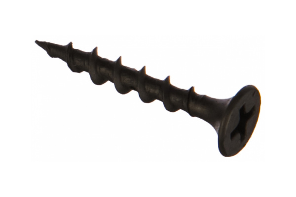 Саморезы черные по гипроку к дереву 3,5 х 25 (фасовка 250 шт)