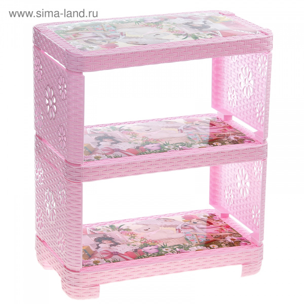 Этажерка "Мечты принцессы" 3 секции М2502 838016