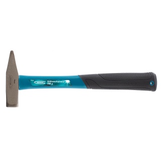 Молоток слесарный, 500 г, квадратный боек, фибергласовая обрезиненная рукоятка GROSS