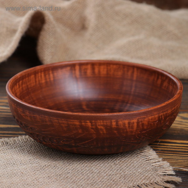 Тарелка "Борщ "резная, 0,75 л, микс /1571374