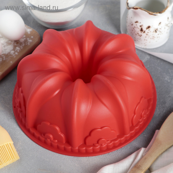 Форма для выпечки Доляна «Немецкий кекс. Торжество», 22×22×8,5 см, цвет МИКС/811943