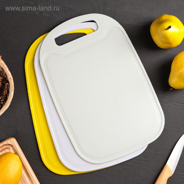 Доска разделочная 32,5х21см,МИКС 3101196