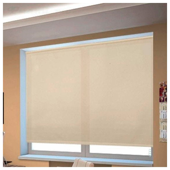 Рулонная штора Плайн кремовый 080х175 /7505