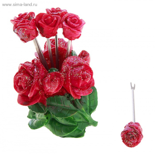 Набор шпажек "Розы" 6 шт. 101956