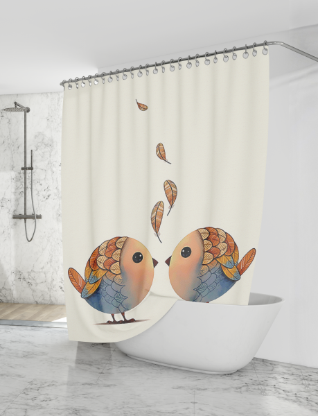 ШТОРА Д/ВАНН 180Х200 ПТИЧКИ BT-829200	