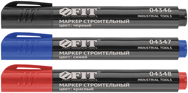 Маркер перманентный строительный, синий/04369М