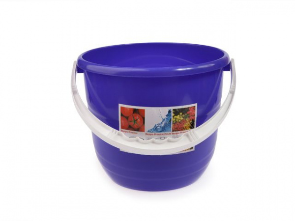Ведро Practic (Практик) 10 л, лазурно-синий, BEROSSI