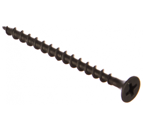 Саморезы черные по гипроку к дереву 3,5 х 51 (фасовка 250 шт)