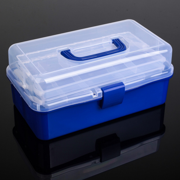 Бокс для хранения раздвижной, 31×17×14 см, цвет МИКС /2840468