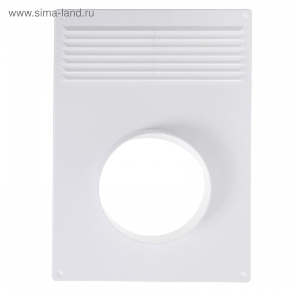 Площадка торцевая пластиковая с решеткой 180х250 фланец D100 (100ПТПР)