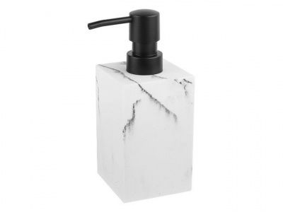 Диспенсер (дозатор) для мыла MARBLE, белый, PERFECTO LINEA (Материал: НАТУРАЛЬНЫЙ КАМЕНЬ, 