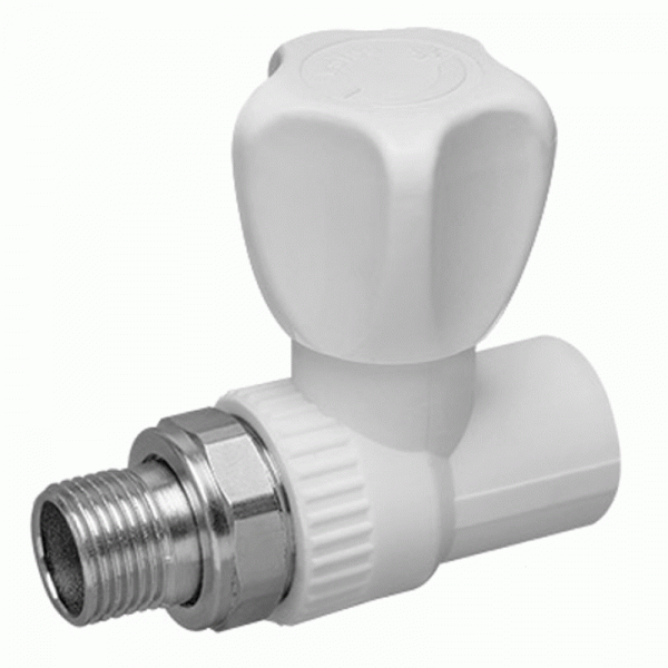 Кран шаровый ППР д/рад. 25х3/4 (прямой)
