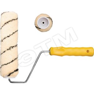 Валик полиакрил, бежевый с полосками 180мм 01853