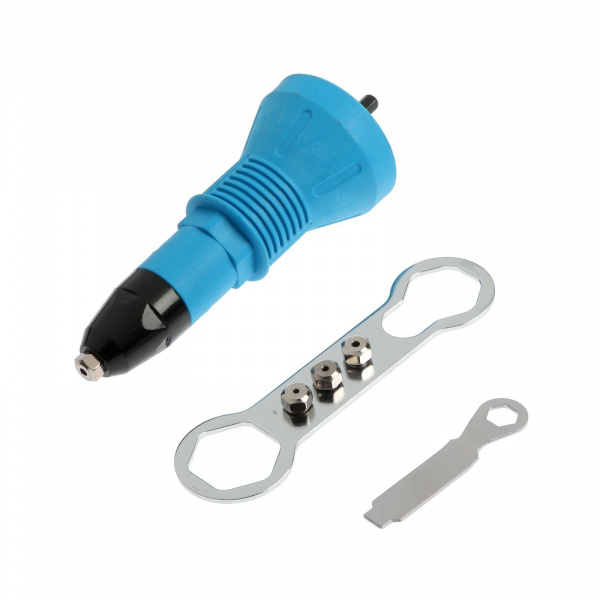 Насадка для шуруповерта ТУНДРА, заклепочник, шестигранный хвостовик, 2.4-3.2-4-4.8 мм /4622482