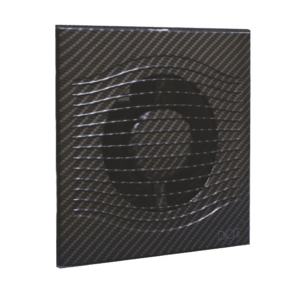 Вентилятор осевой вытяжной D 100 SLIM 4C black carbon