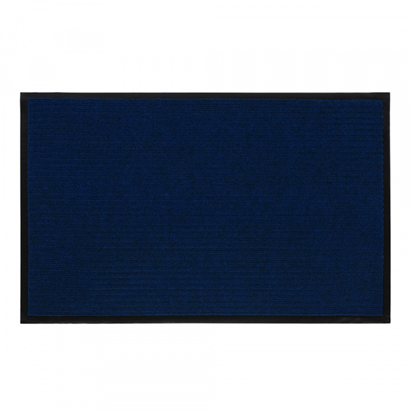 Коврик влаговпитывающий, ребристый  60*90 см "VORTEX", синий/22088