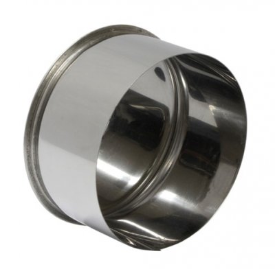 Заглушка тройника д150 нержавеющая