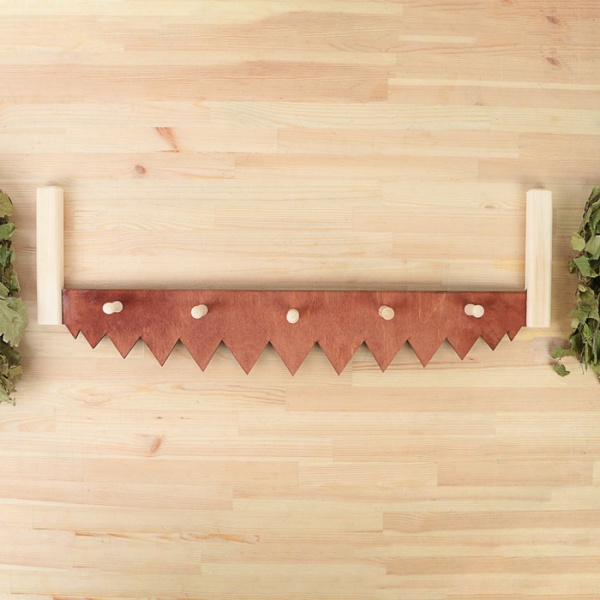 Вешалка "Пила" 5 крючков, липа "Добропаровъ" 1350305